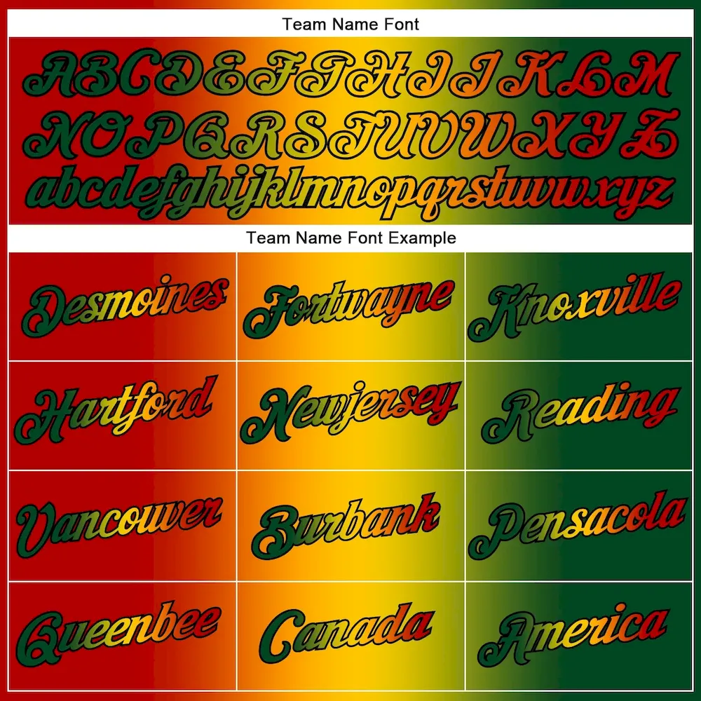 Custom Green Red Yellow-Black 3D Pattern Design Gradient Fashion Black History Month Performance T-Shirt - Image 3