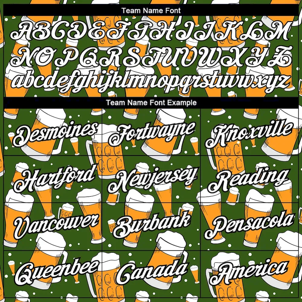 Custom Green White-Black 3D Pattern Design Beer Performance T-Shirt - Image 3
