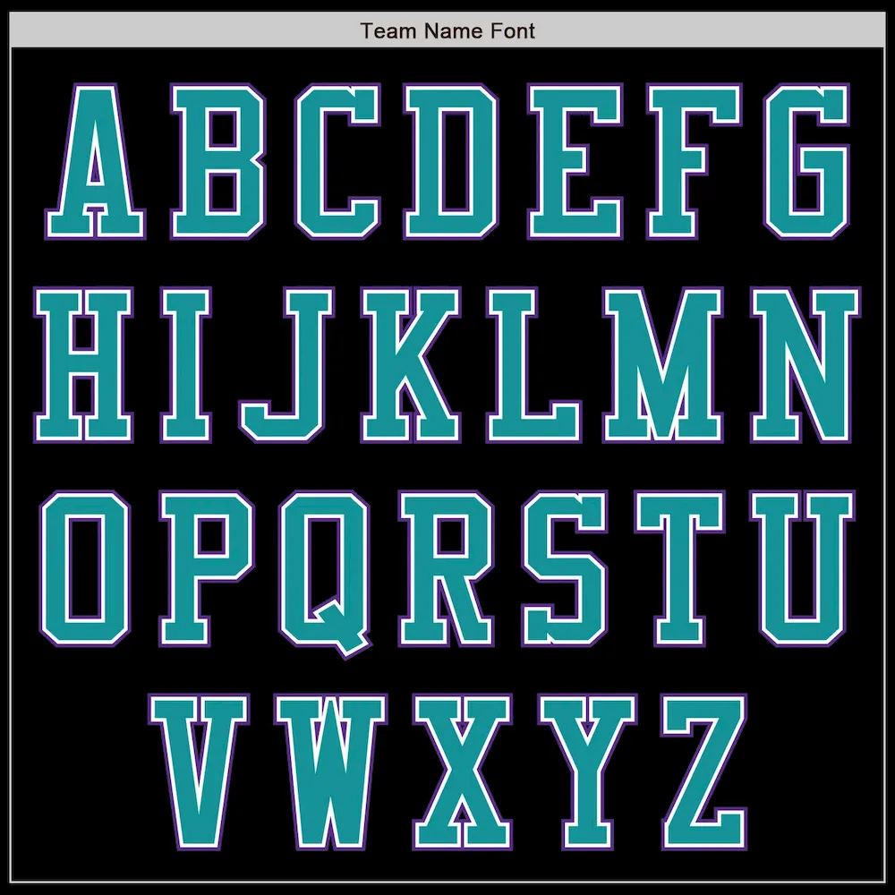 Custom Black Purple-Teal Authentic Baseball Jersey - Image 3