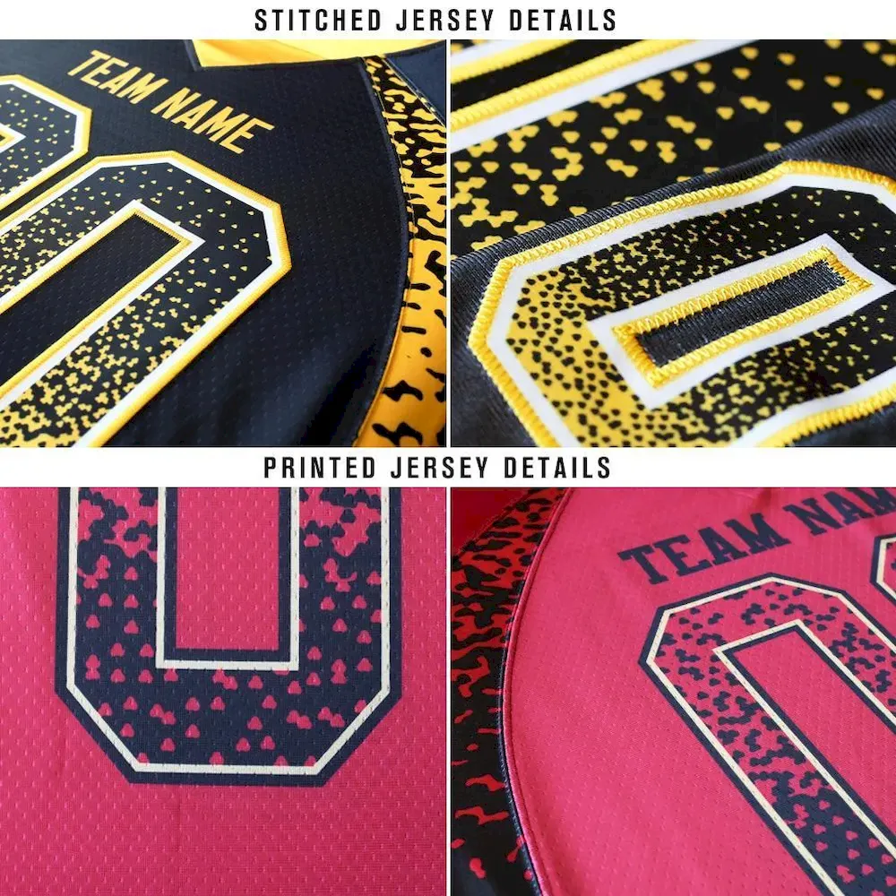 Custom Gray Navy-Gold Mesh Drift Fashion Football Jersey - Image 5