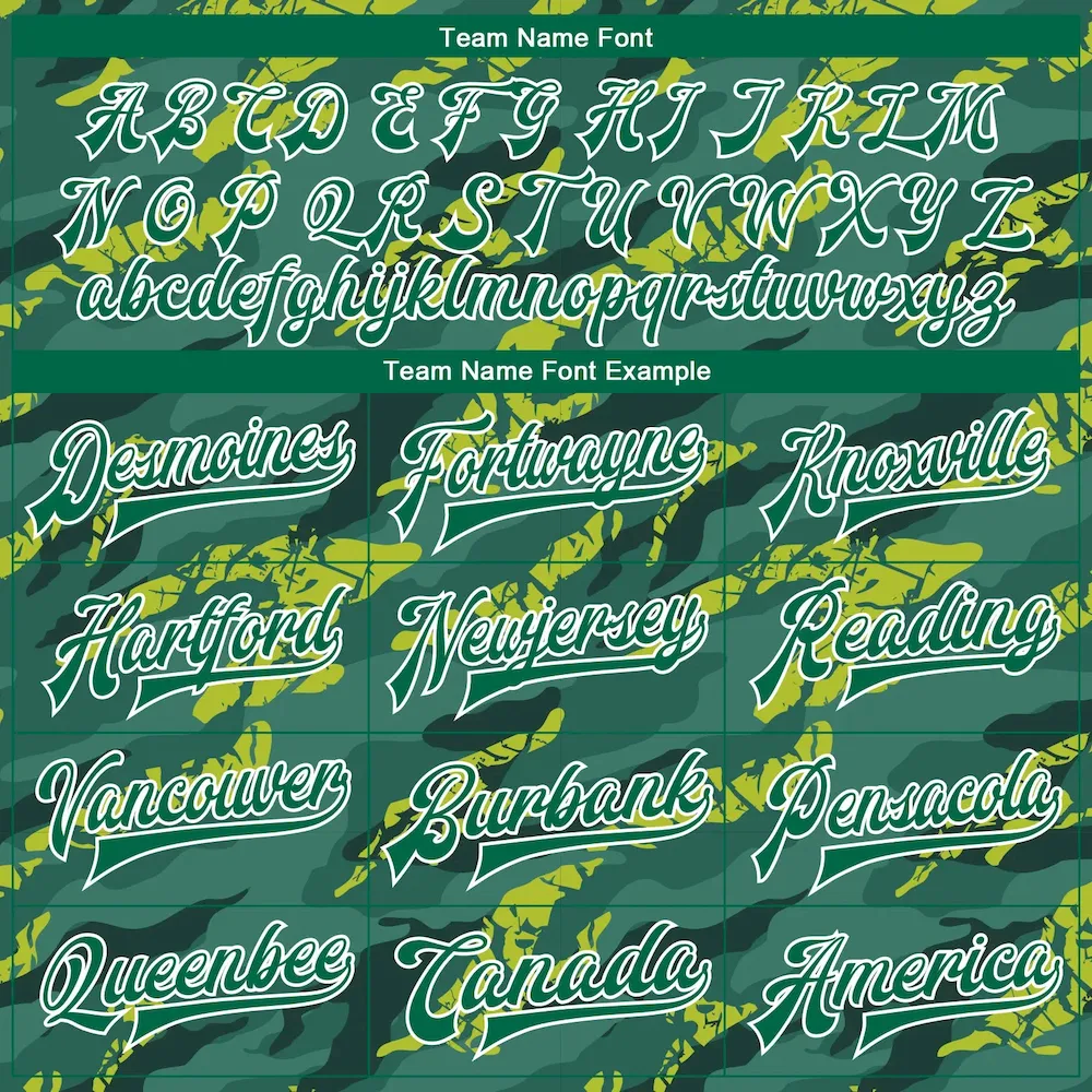 Custom Green Kelly Green-White 3D Pattern Design Bomber Full-Snap Varsity Letterman Jacket - Image 4