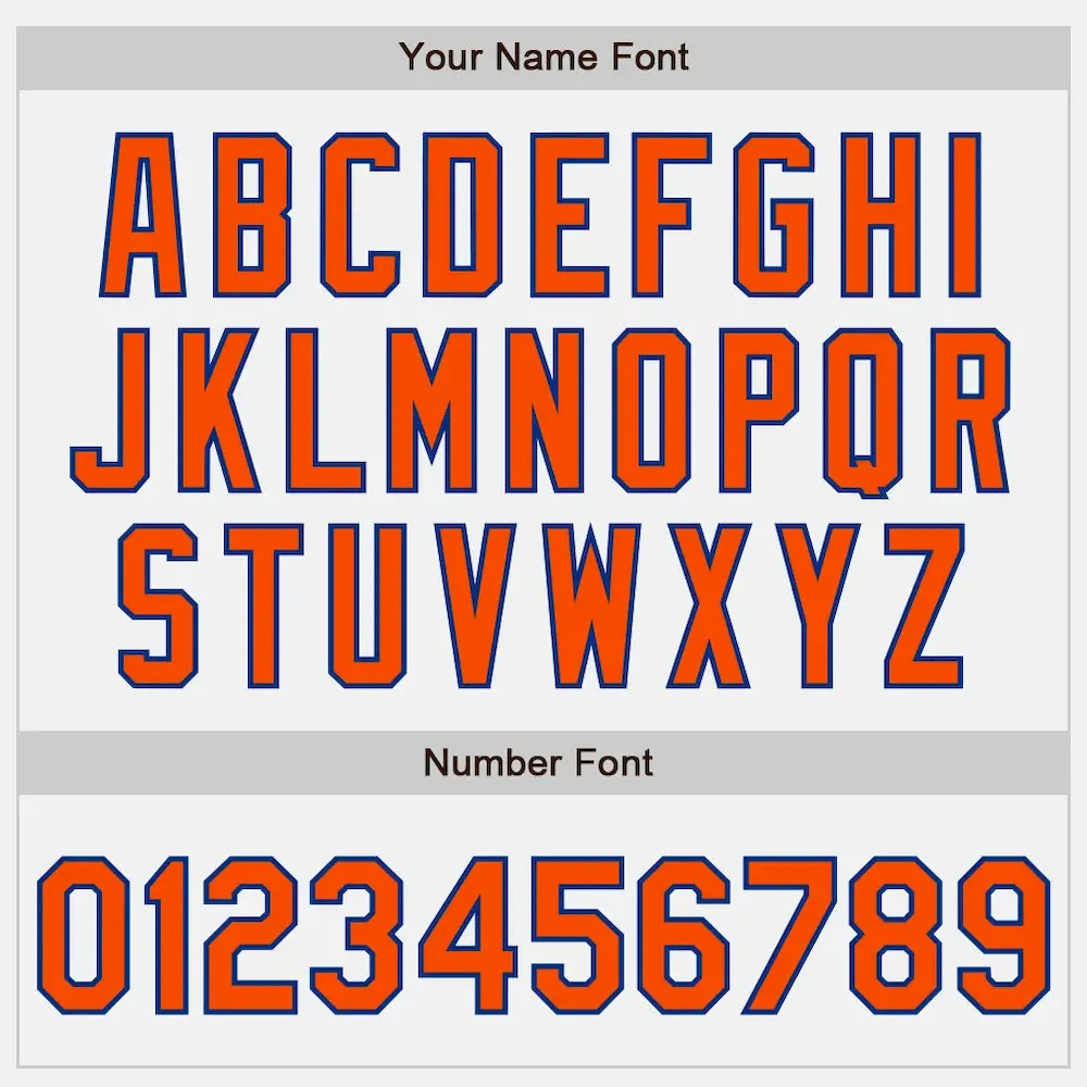 Custom White Orange-Royal Bomber Full-Snap Varsity Letterman Jacket - Image 5