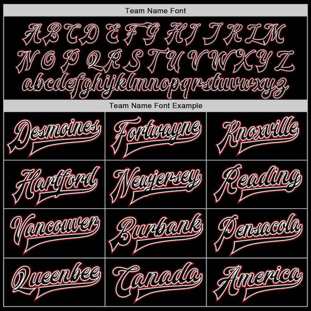 Custom Black White-Red Bomber Full-Snap Varsity Letterman Two Tone Jacket - Image 4