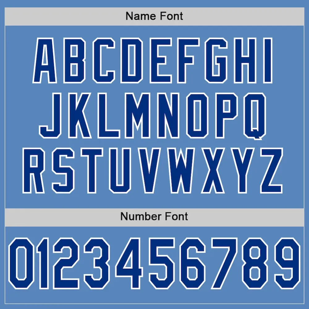 Custom Light Blue Royal-White Mesh Authentic Football Jersey - Image 4