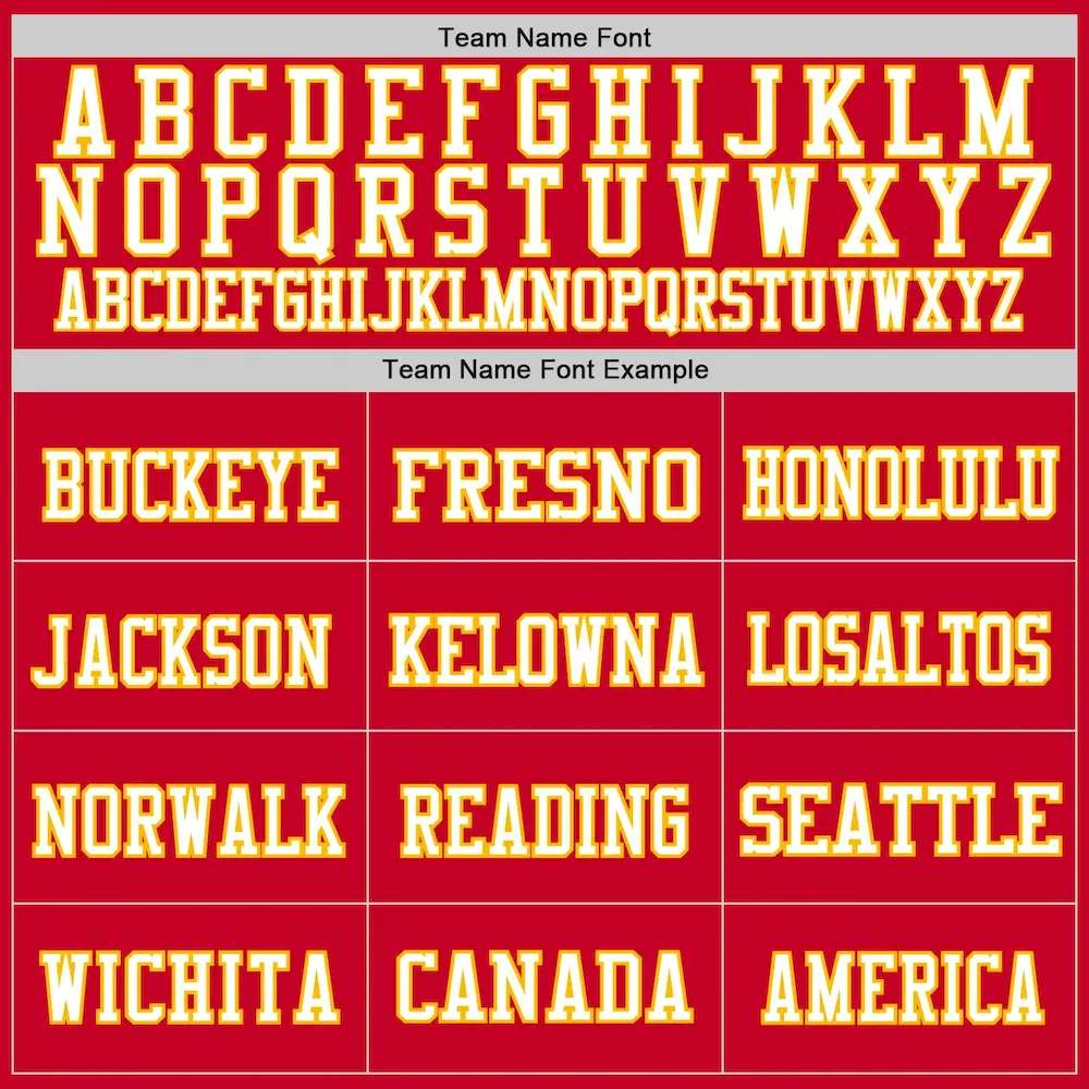 Custom Red White-Gold Mesh Authentic Throwback Football Jersey - Image 3