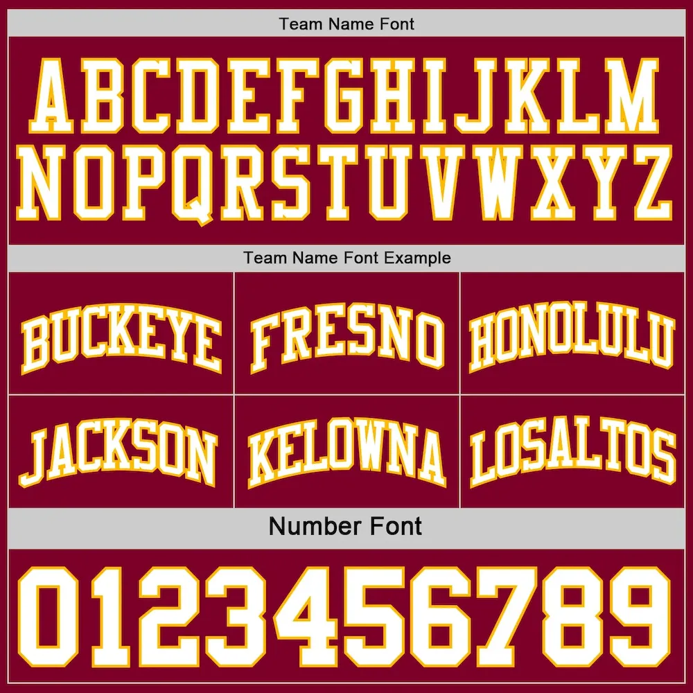 Custom Reversible Maroon White-Gold Double Side Basketball Jersey - Image 6