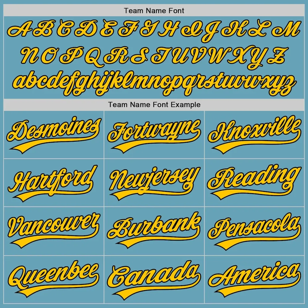 Custom Shadow Blue Black-Yellow Authentic Baseball Jersey - Image 4