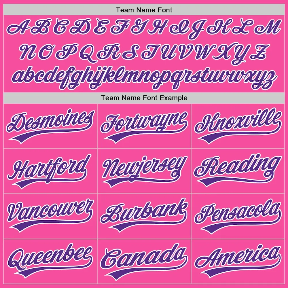 Custom Pink Purple-White Two-Button Unisex Softball Jersey - Image 4