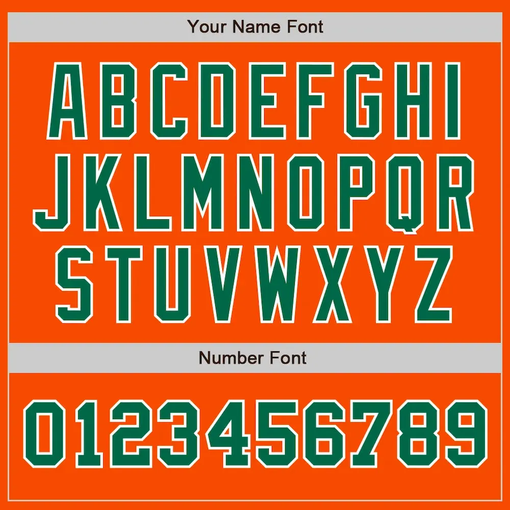 Custom Orange Kelly Green-White Authentic Two Tone Baseball Jersey - Image 5