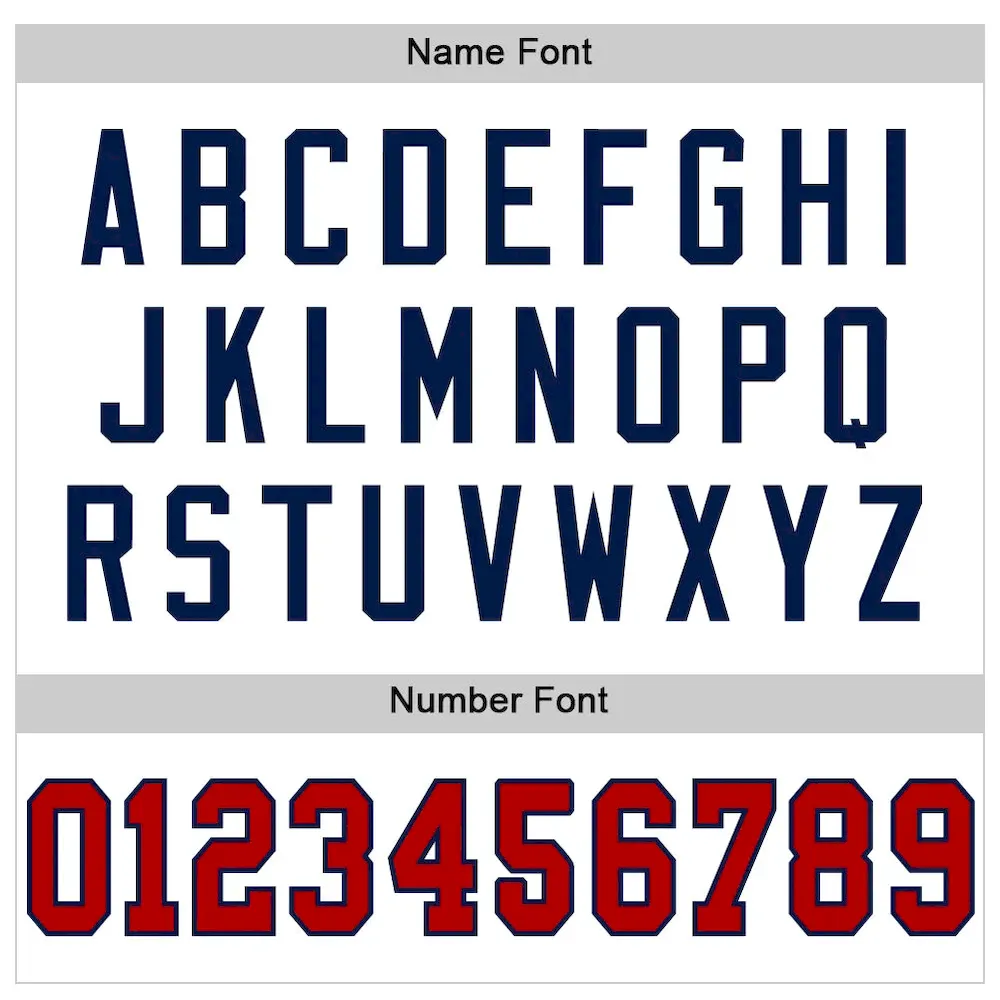Custom White Red-Navy Mesh Authentic Throwback Football Jersey - Image 4