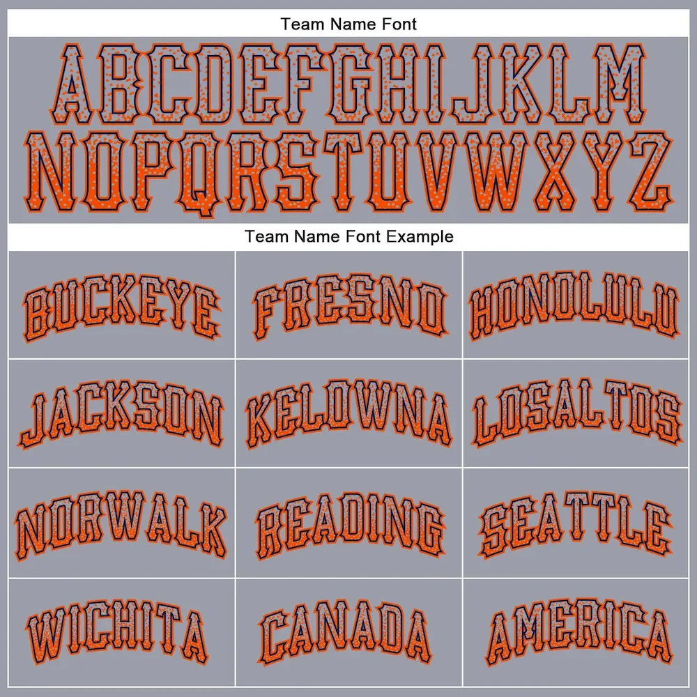 Custom Gray Orange-Navy Authentic Drift Fashion Baseball Jersey - Image 4